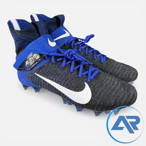 Nike Alpha Menace Elite 2 Football Cleats Black Royal Men's Size 13  BV2077-007